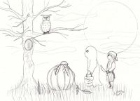 Halloween owl